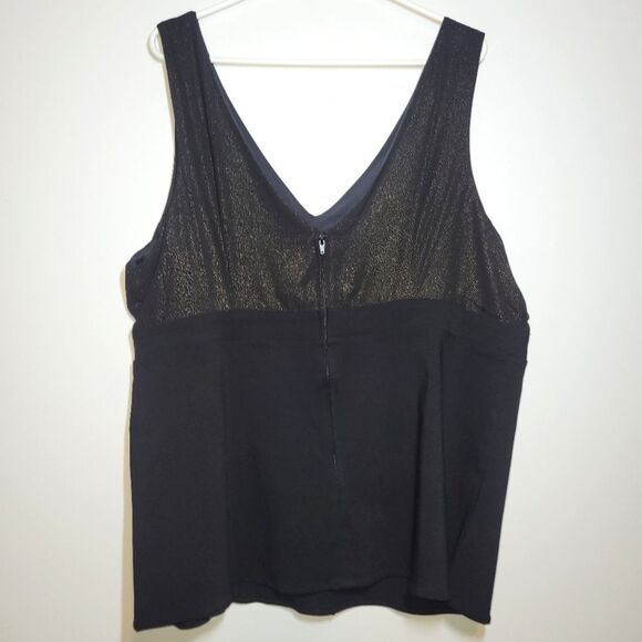 New Torrid Black Shimmer Tank 3 3X - Picture 4 of 12